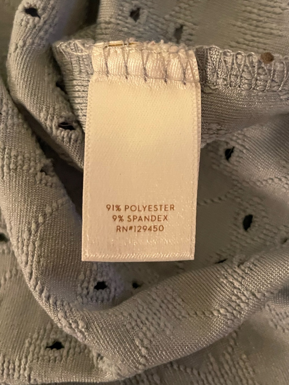 LC Lauren Conrad Pale Blue Eyelet Ruffle Sleeve Top - Picture 5 of 6